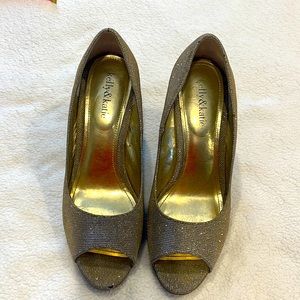 Sparkling Silver/Gold Tones wedges